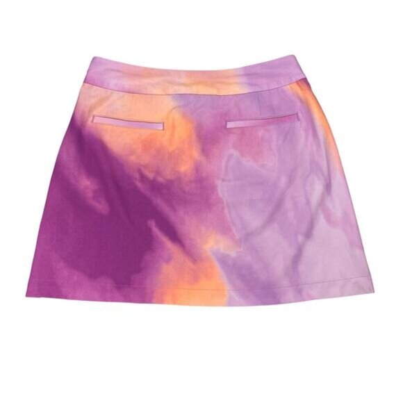 NIKE Golf Tour Performance Dri-Fit Skirt Sz 6 Purple Orange - Picture 7 of 7